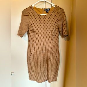 Lands End Brown Polka Dot dress size 4